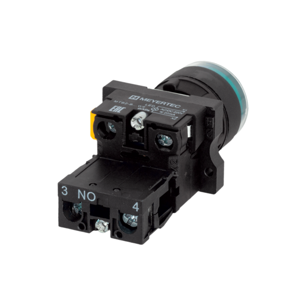 MTB2-EW33613 - Кнопка зеленая с подсветкой, 1NO, 220V AC/DC, IP54, пластик