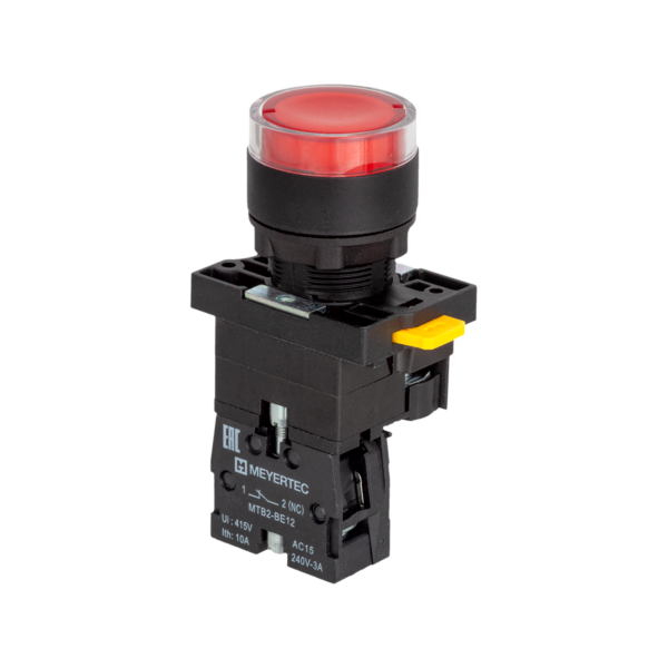 MTB2-EW34621 - Кнопка красная с подсветкой, 1NС, 24V AC/DC, IP54, пластик