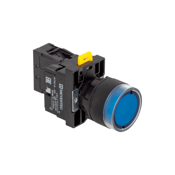 MTB2-EW36611 - Кнопка синяя с подсветкой, 1NO, 24V AC/DC, IP54, пластик