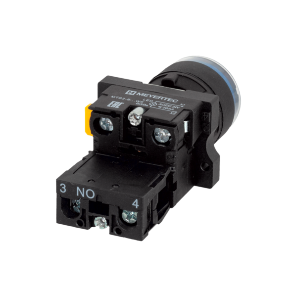 MTB2-EW36611 - Кнопка синяя с подсветкой, 1NO, 24V AC/DC, IP54, пластик