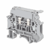 MTU-4F220 - Клемма винтовая с держателем предохранителя, 4 мм², с индикацией 220В, серая