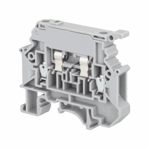 MTU-4F220 - Клемма винтовая с держателем предохранителя, 4 мм², с индикацией 220В, серая