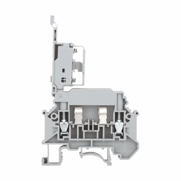 MTU-4F220 - Клемма винтовая с держателем предохранителя, 4 мм², с индикацией 220В, серая