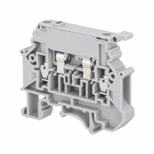MTU-4F24 - Клемма винтовая с держателем предохранителя, 4 мм², с индикацией 24В, серая