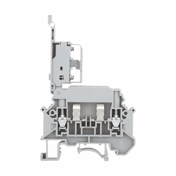 MTU-4F24 - Клемма винтовая с держателем предохранителя, 4 мм², с индикацией 24В, серая