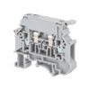 MTU-4F24 - Клемма винтовая с держателем предохранителя, 4 мм², с индикацией 24В, серая