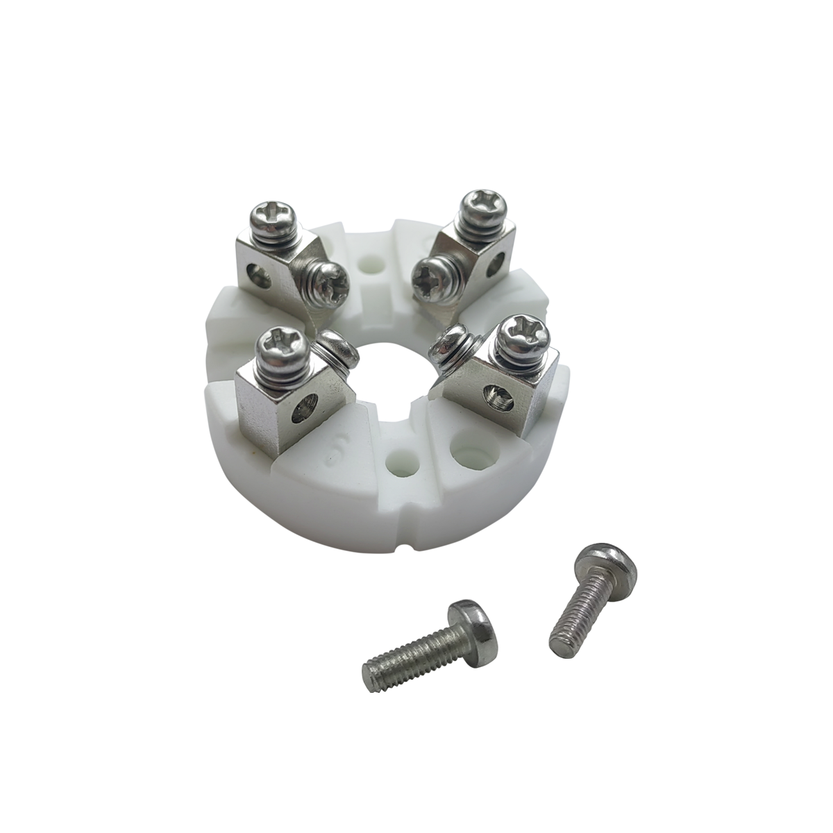 Керамическая колодка в коммутационную головку на 4 контакта