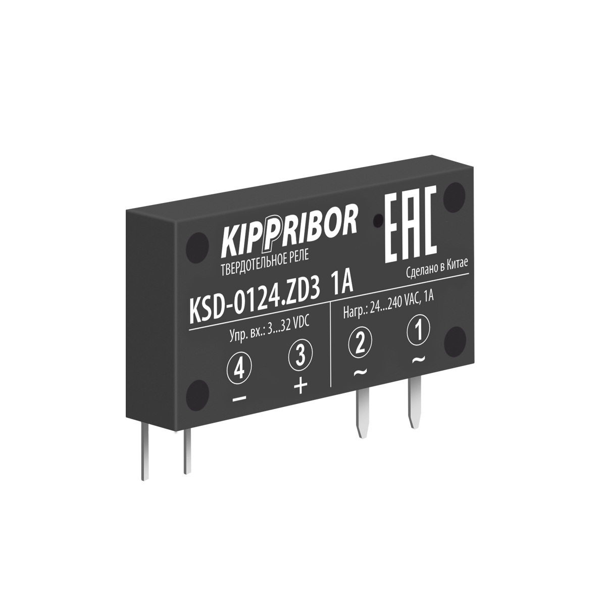 KSD-0244.ZD3 - Реле твердотельное 1-ф, тип KSD, 2А