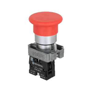 MTB2-BCZ124 - Кнопка грибовидная 1NC без фиксации, красный, 40 мм, металл