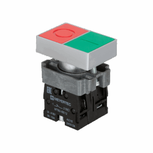 MTB2-BLZ1583 - Кнопка двойная 1NO+1NC, плоский толкатель