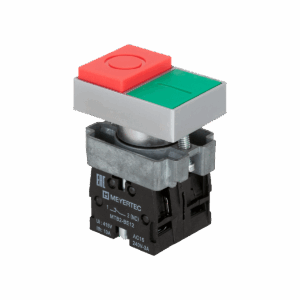 MTB2-BLZ1584 - Кнопка двойная 1NO+1NC, выступающий толкатель