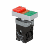 MTB2-BW8461 - Кнопка двойная с подсветкой 24V, выступающий толкатель