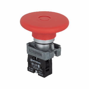 MTB2-BXZ124 - Кнопка грибовидная тяни-толкай, 1NC 60 мм