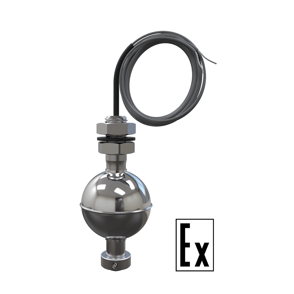 Поплавковый датчик уровня вертикального крепления ПДУ-3.1.-Ex