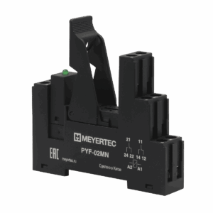 PYF-02MN/LM24VDC - Модуль колодка для реле серии MN, держатель и индикатор 24VDC