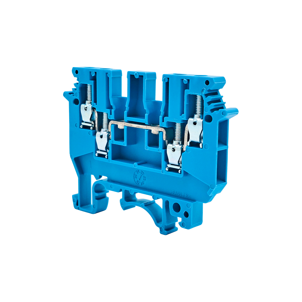 MTU-FO2.5BL - Клемма винтовая четырехпроводная, 2.5 мм², синяя