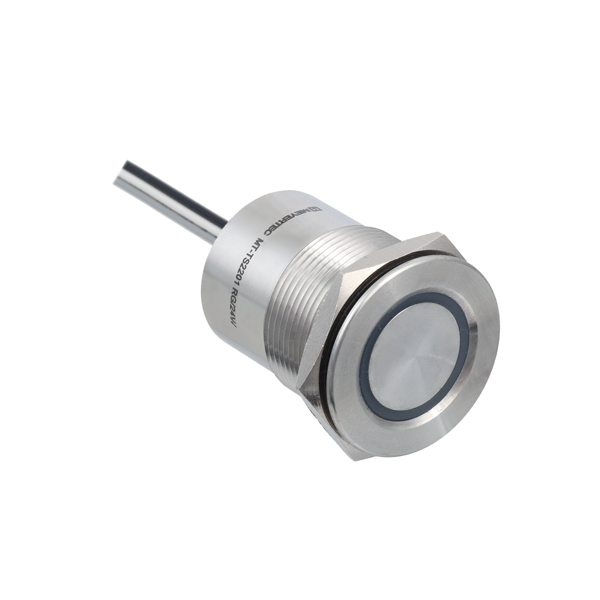 MT-TS2201RG - Кнопка сенсорная с подсветкой (красная/зеленая), Ø22 мм, NC, возврат, PNP, 24В DC, IP68