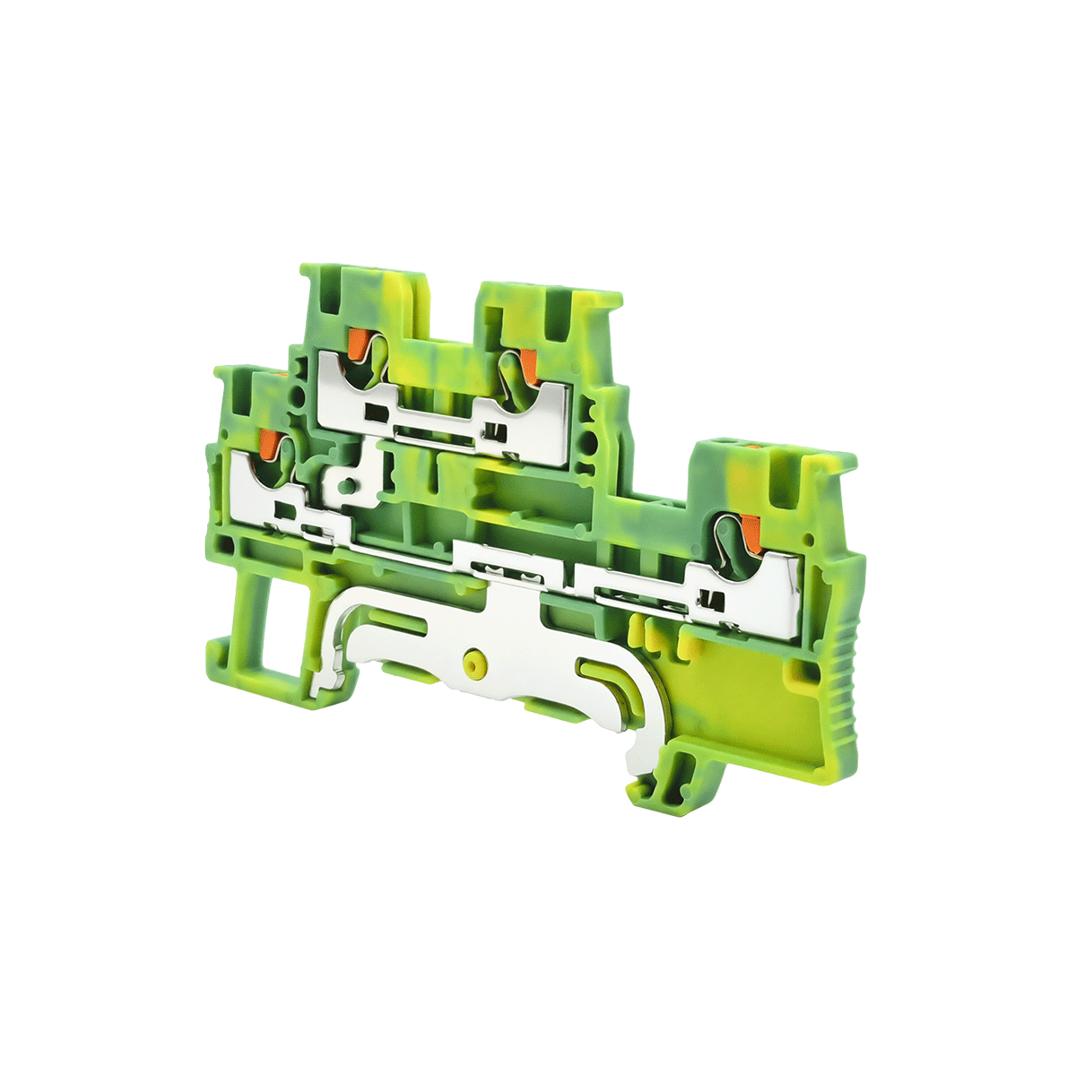 MTP-D1.5PE - Клемма push-in двухуровневая "Земля", 1.5 мм²