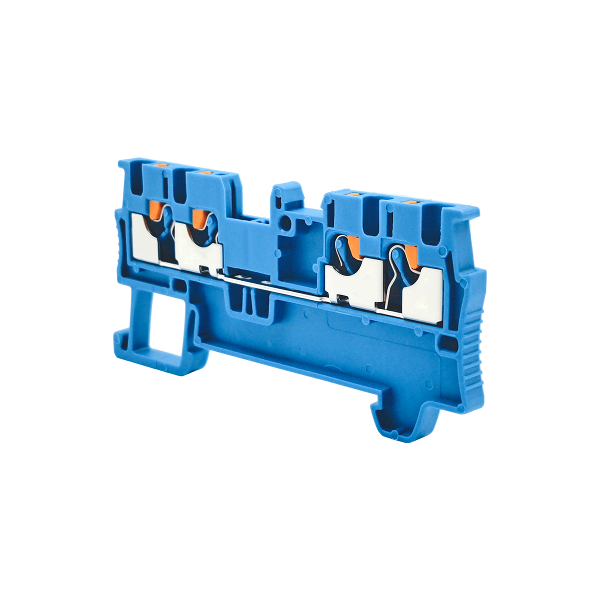 MTP-FO1.5BL - Клемма push-in четырехпроводная, 1.5 мм², синяя