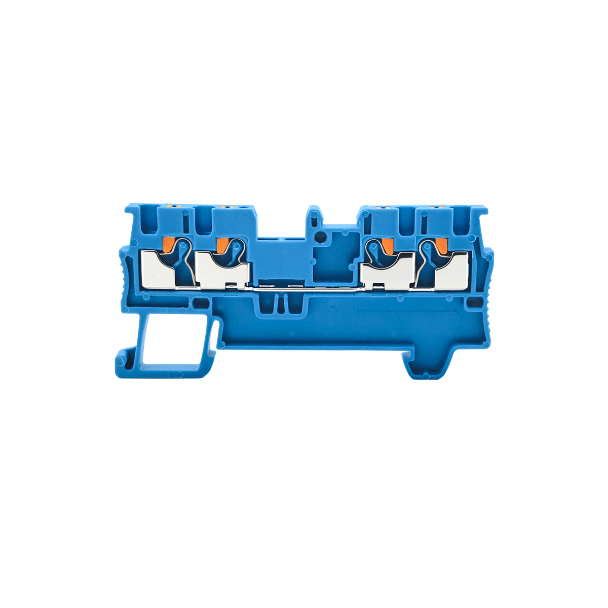 MTP-FO1.5BL - Клемма push-in четырехпроводная, 1.5 мм², синяя