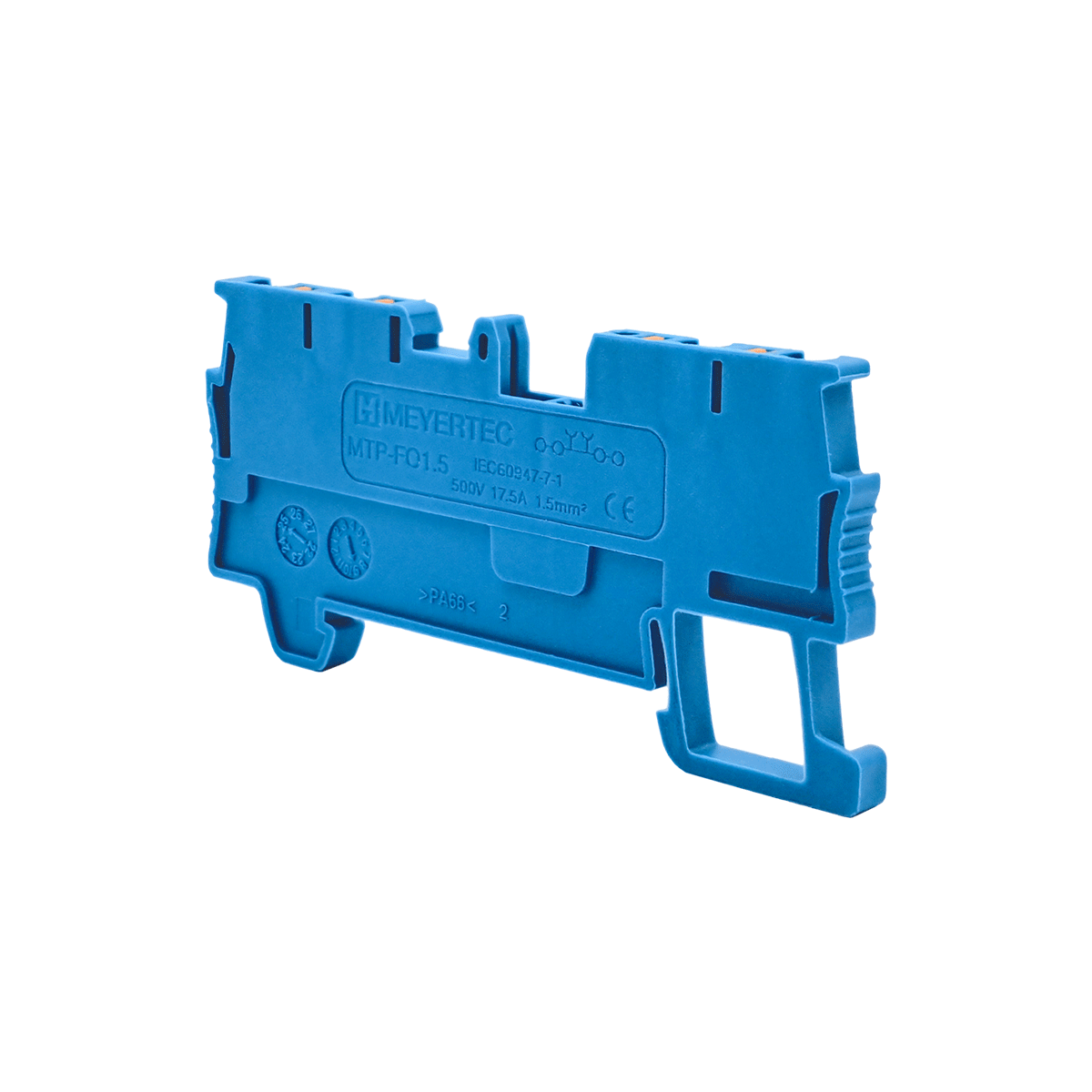 MTP-FO1.5BL - Клемма push-in четырехпроводная, 1.5 мм², синяя