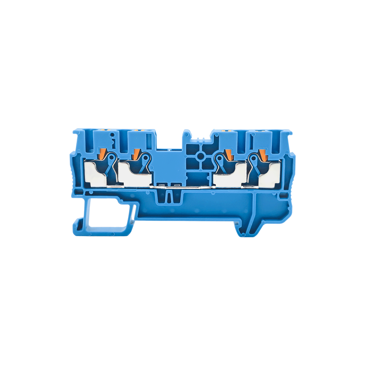 MTP-FO2.5BL - Клемма push-in четырехпроводная, 2.5 мм², синяя