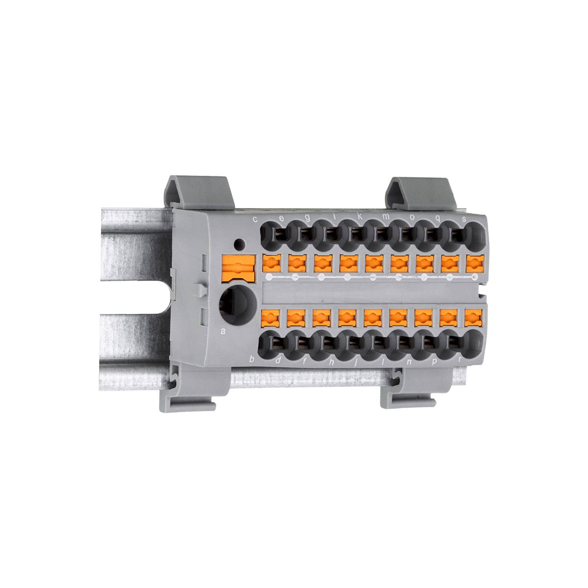 MTP-RPD6/18x2.5 - Клемма push-in распределительная с питанием, 6 мм²/18x2.5 мм², серая